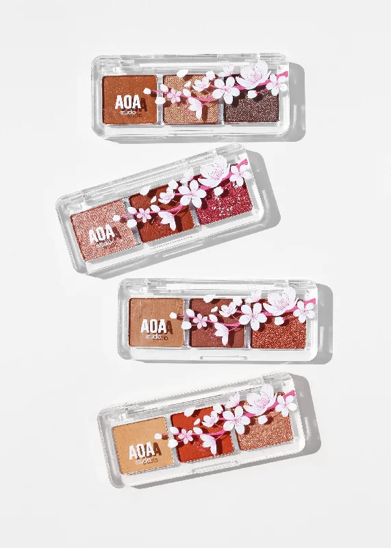 AOA Cherry Blossom 3-Color Eyeshadow Palettes