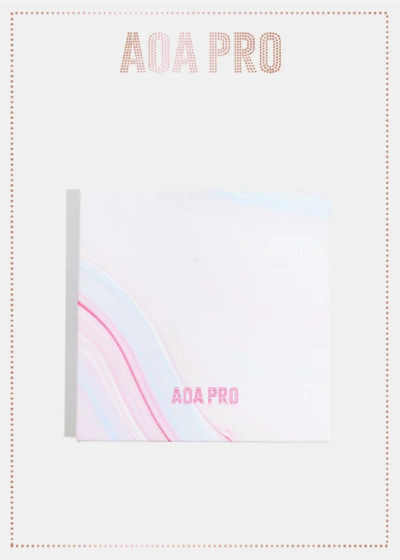 AOA Pro Magnetic Eyeshadow Palette - Pink Swirly Small