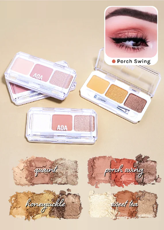 AOA Southern Charm 3 Color Eyeshadow Palettes