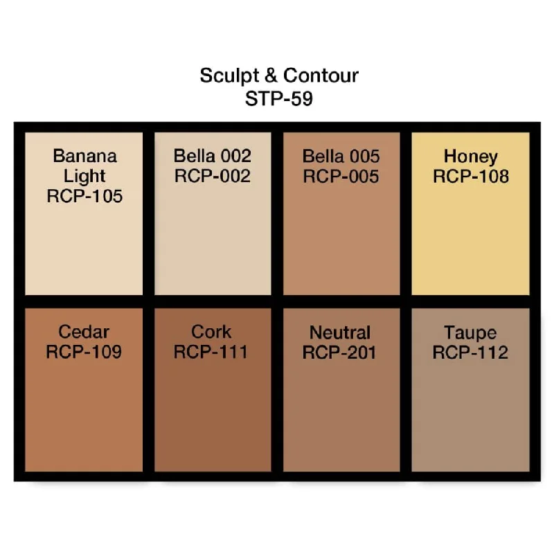 Ben Nye Studio Color Palette Sculpt & Contour Palette STP-59