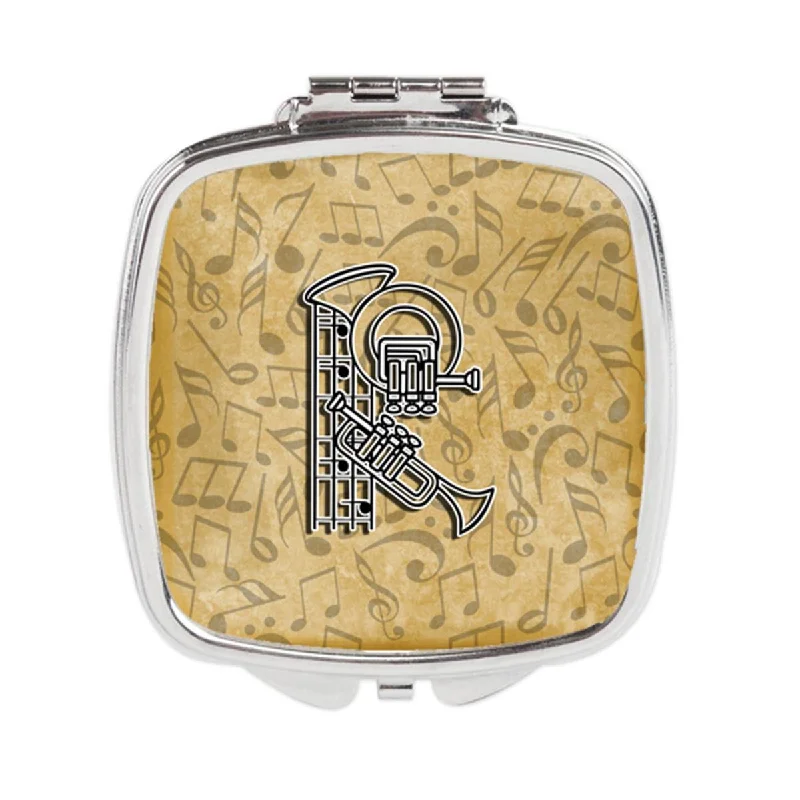 Carolines Treasures CJ2004-RSCM Letter R Musical Instrument Alphabet Compact Mirror