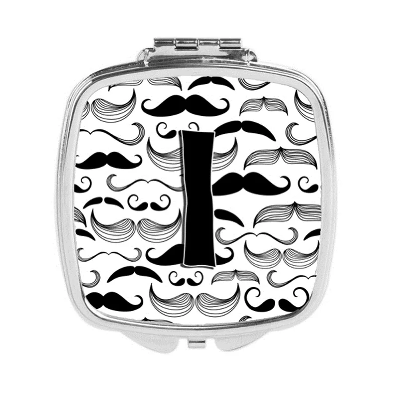 Carolines Treasures CJ2009-ISCM Letter I Moustache Initial Compact Mirror