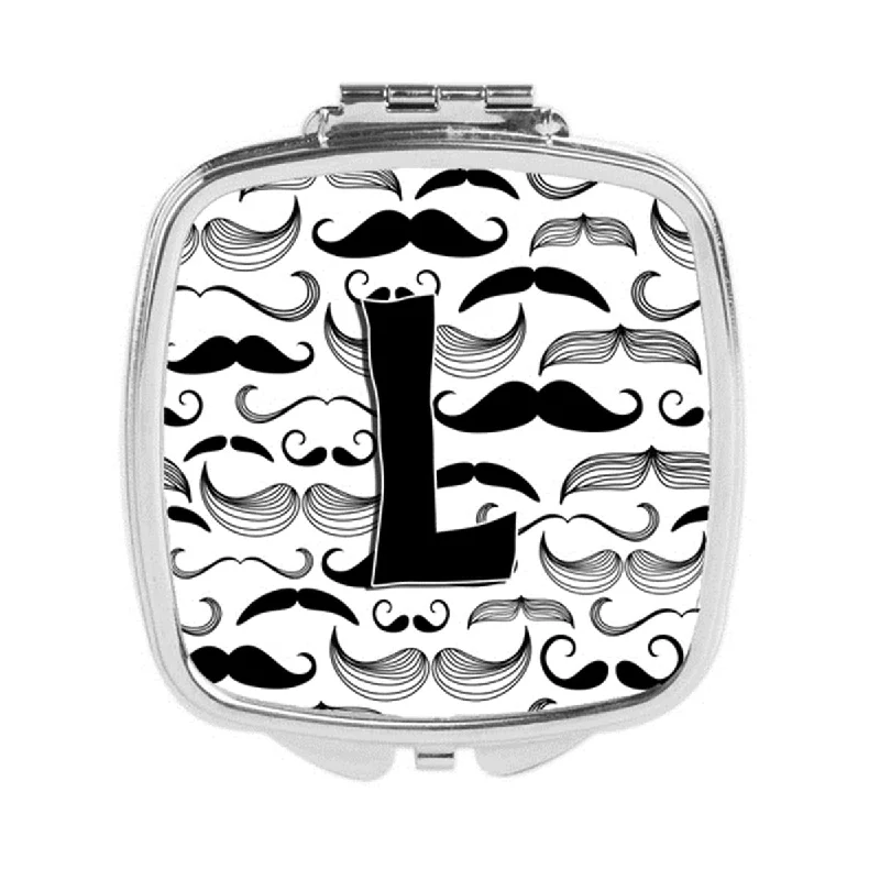 Carolines Treasures CJ2009-LSCM Letter L Moustache Initial Compact Mirror