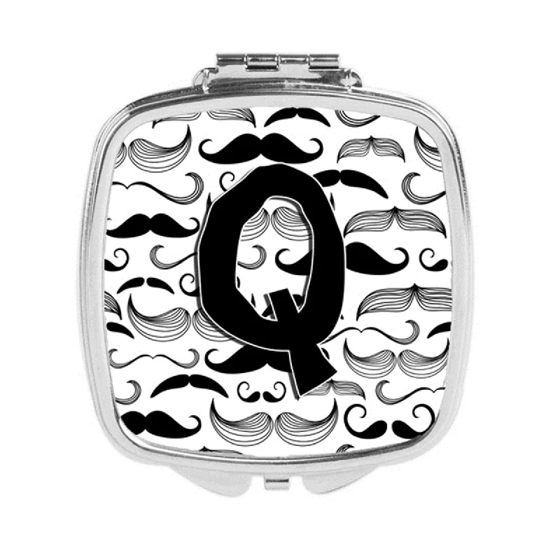 Carolines Treasures CJ2009-QSCM Letter Q Moustache Initial Compact Mirror