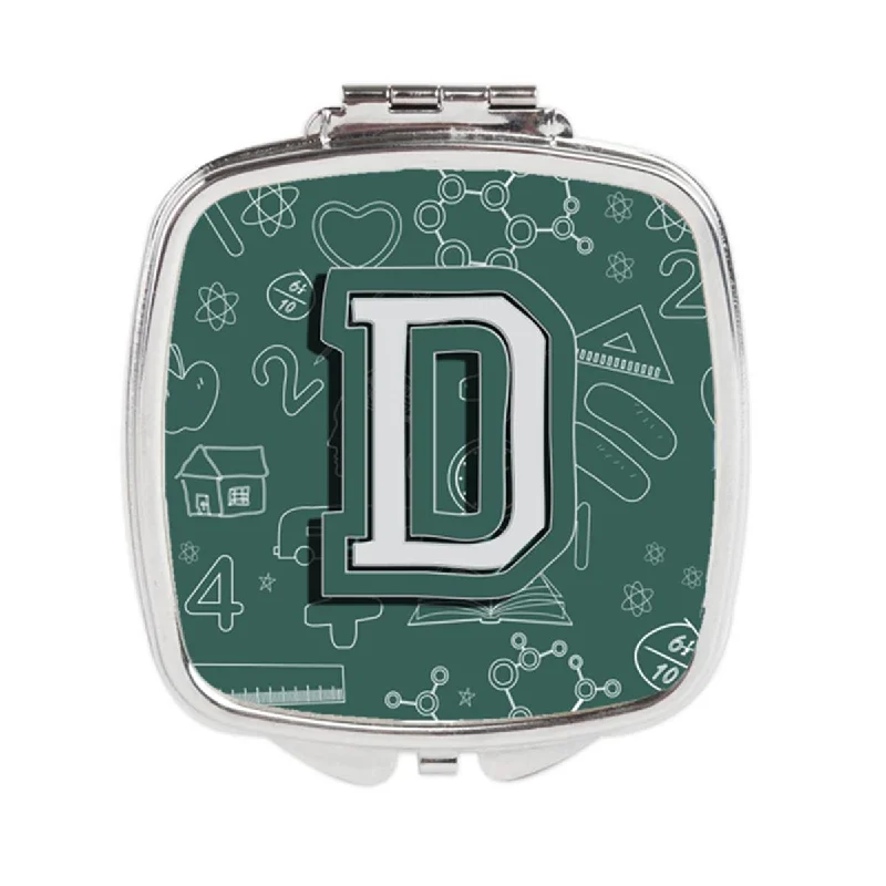 Carolines Treasures CJ2010-DSCM Letter D Back to School Initial Compact Mirror