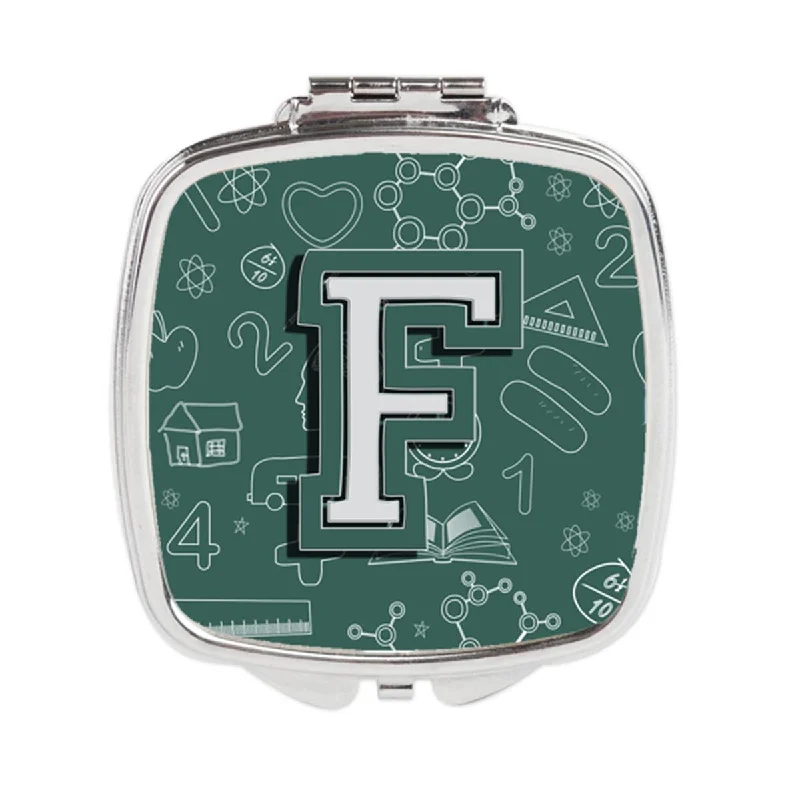 Carolines Treasures CJ2010-FSCM Letter F Back to School Initial Compact Mirror