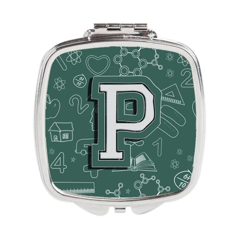 Carolines Treasures CJ2010-PSCM Letter P Back to School Initial Compact Mirror