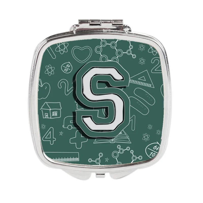 Carolines Treasures CJ2010-SSCM Letter S Back to School Initial Compact Mirror