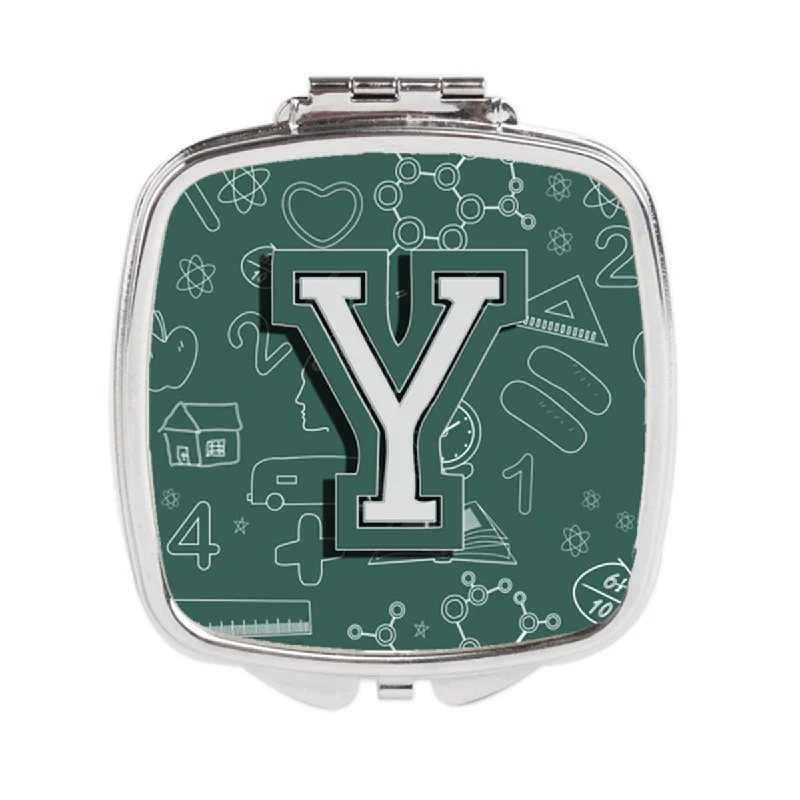 Carolines Treasures CJ2010-YSCM Letter Y Back to School Initial Compact Mirror