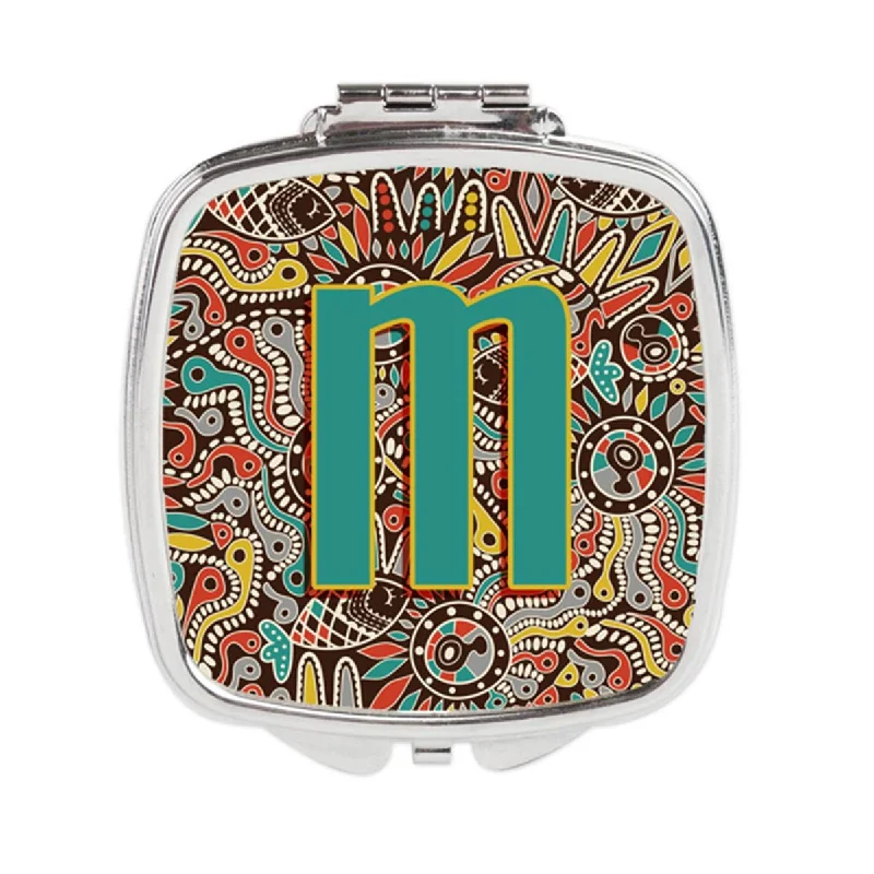 Carolines Treasures CJ2013-MSCM Letter M Retro Tribal Alphabet Initial Compact Mirror