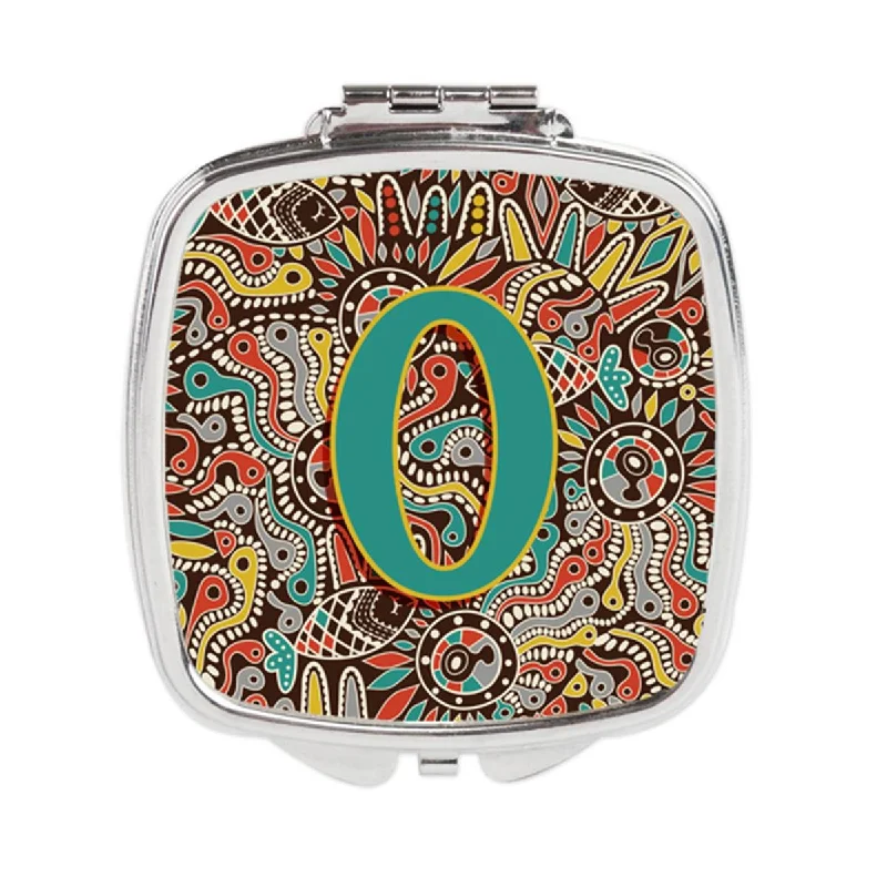 Carolines Treasures CJ2013-OSCM Letter O Retro Tribal Alphabet Initial Compact Mirror