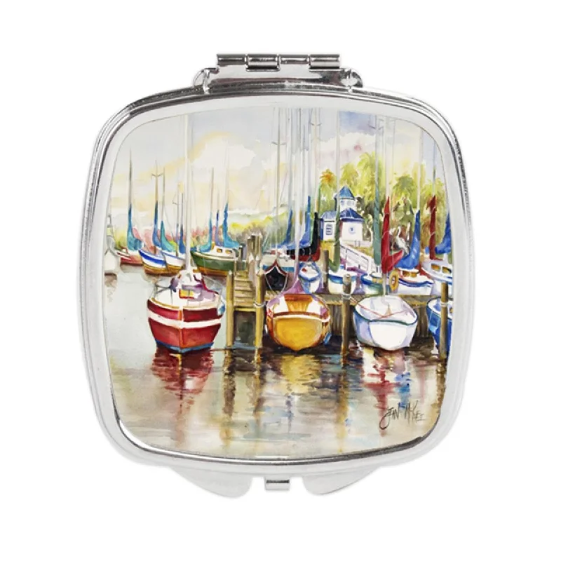 Carolines Treasures JMK1235SCM Paradise Sailboats Compact Mirror