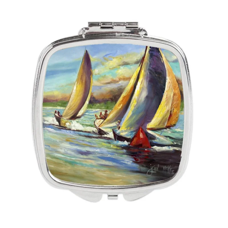 Carolines Treasures JMK1236SCM Knost Reggata Sailboats Compact Mirror