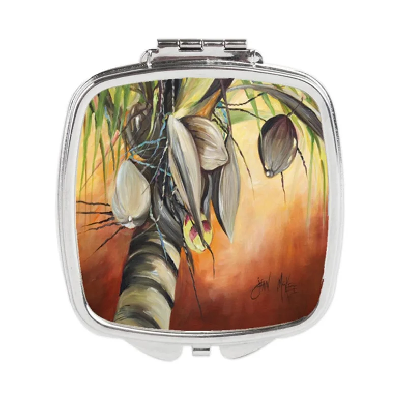 Carolines Treasures JMK1280SCM Orange Coconut Tree Compact Mirror