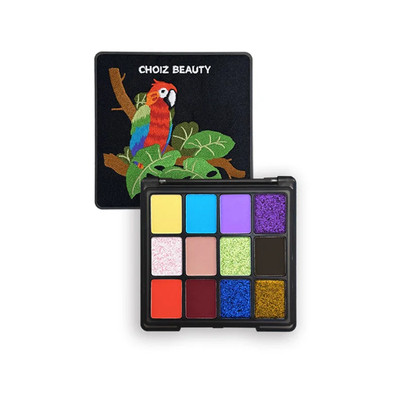 CHOIZ BEAUTY Parrot 12-Color Eyeshadow Palette T4196