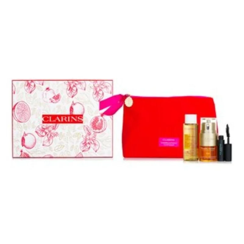 Clarins  Double Serum Eye Collection Gift Set - 3 Piece Plus 1 Bag