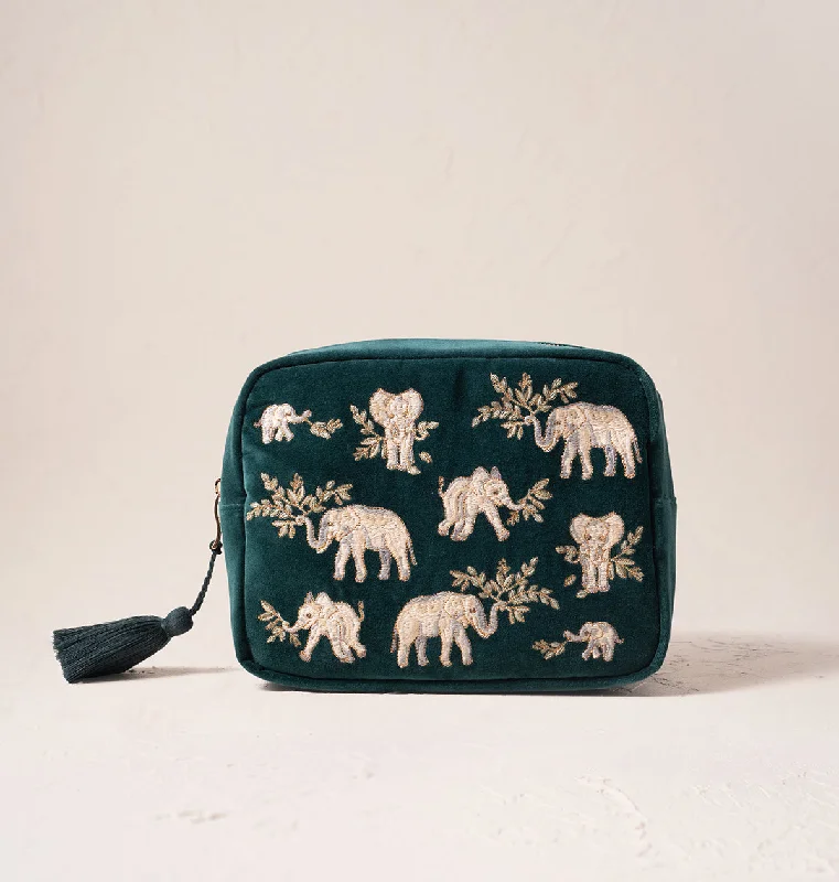 Elephant Herd Wash Bag