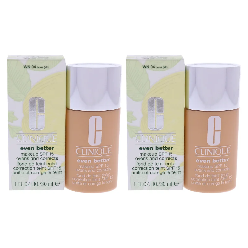 Even Better Makeup SPF 15 - WN 04 Bone by Clinique for Women - 1 oz Foundation - Pack of 2