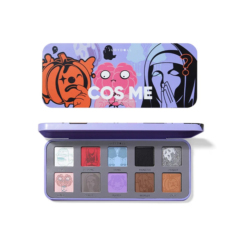 JUDYDOLL Cos Me 10-color Halloween Eyeshadow Palette T4174