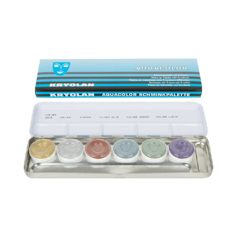 Kryolan AquaColor Palette Metallic