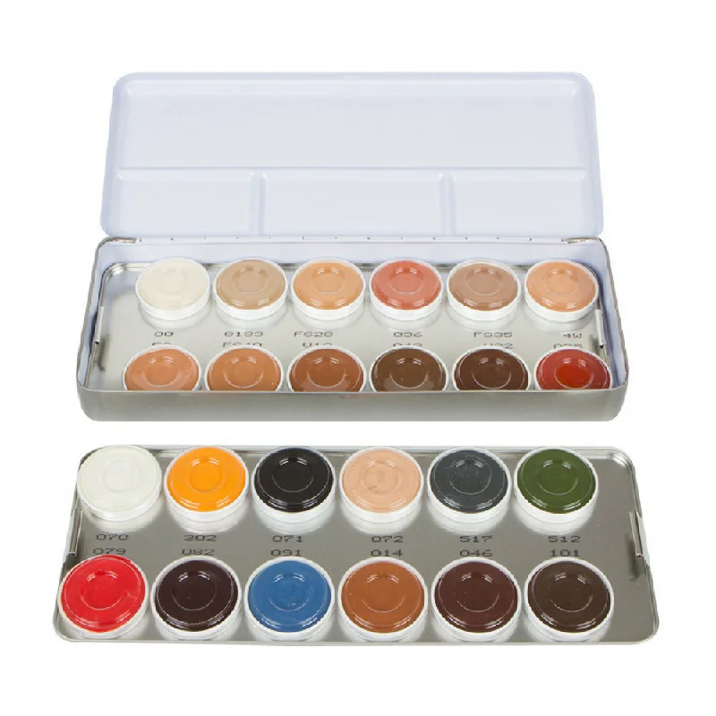 Kryolan Rubber Mask Grease PRO Palette