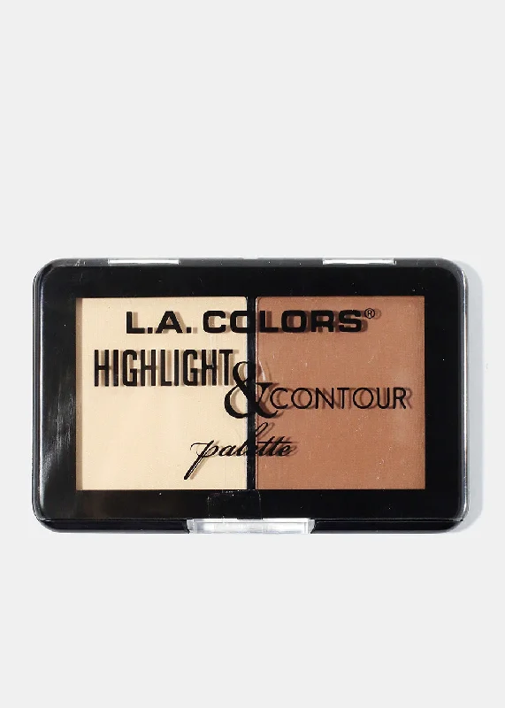 L.A. Colors Highlight & Contour Palette- Medium to Tan