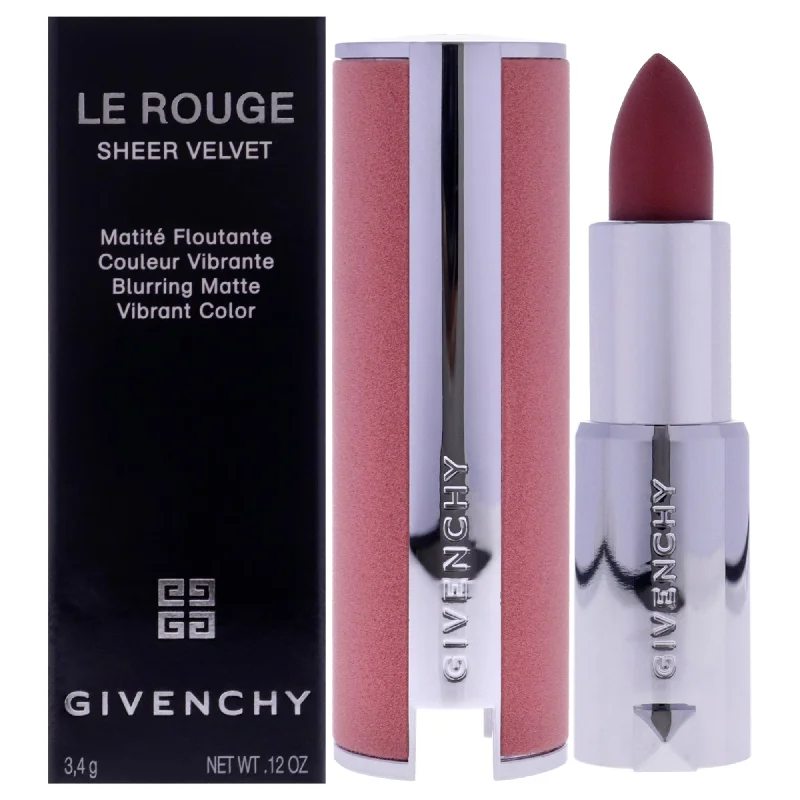 Le Rouge Sheer Velvet Matte Lipstick - N27 Rouge Infuse by Givenchy for Women - 0.12 oz Lipstick