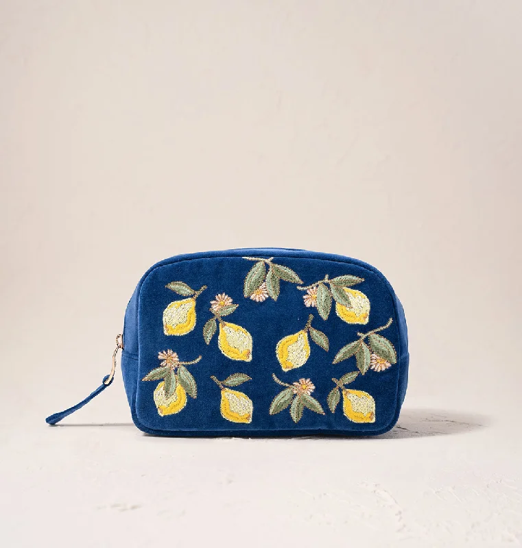 Lemon Blossom Makeup Bag