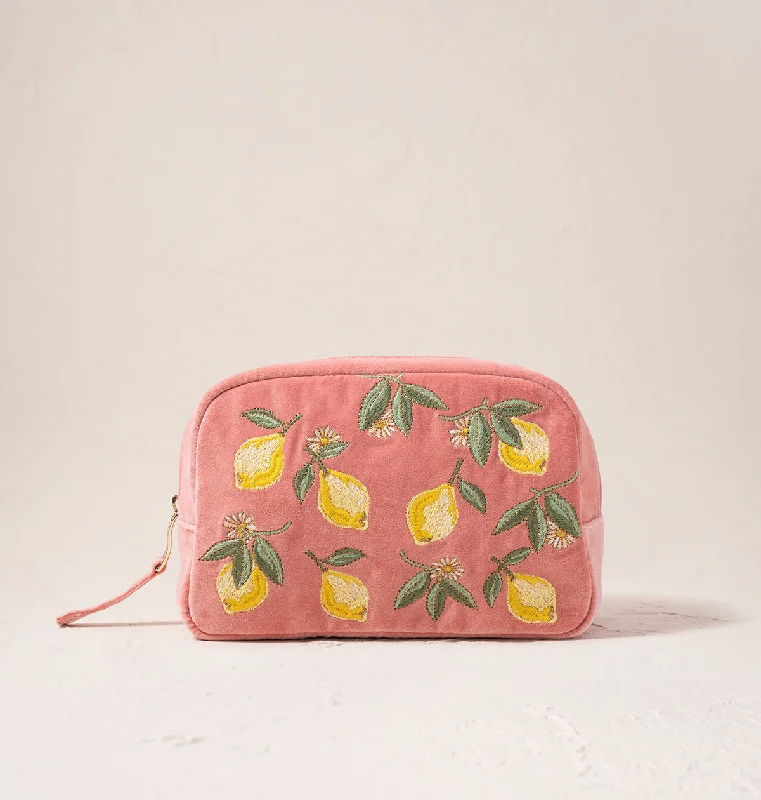 Lemon Blossom Makeup Bag