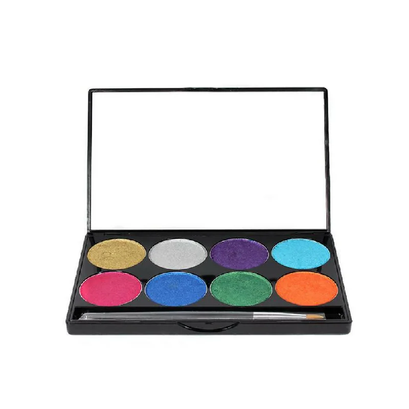 Mehron Paradise Makeup AQ 8-Color Palette Metallic