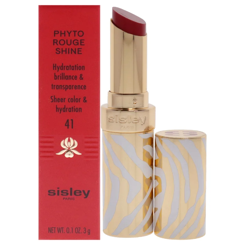 Phyto-Rouge Shine Lipstick - 41 Sheer Red Love by Sisley for Women - 0.1 oz Lipstick (Refillable)