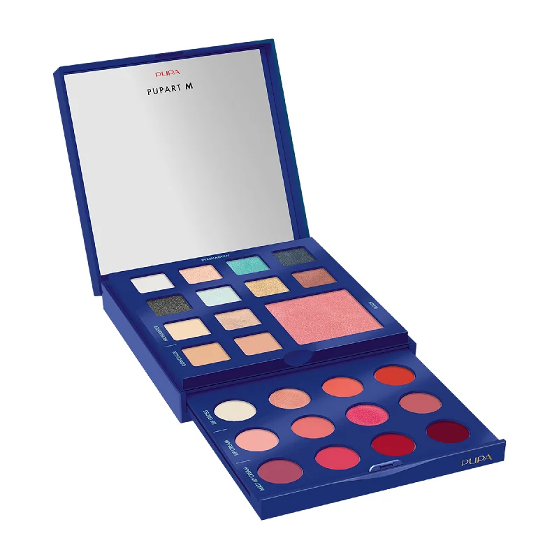 Pupart M Make-Up Palette - 004 Blue by Pupa Milano for Women - 0.66 oz Makeup