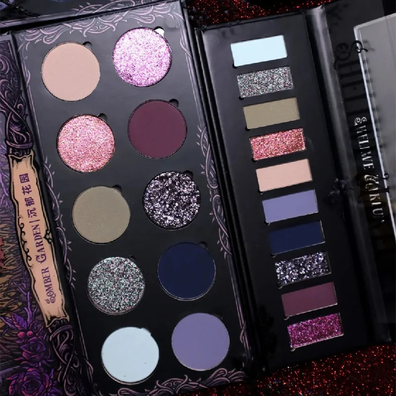 SHELLWE MAKEUP X Freya86 Somber Garden Chameleon Eyeshadow Palette T4113