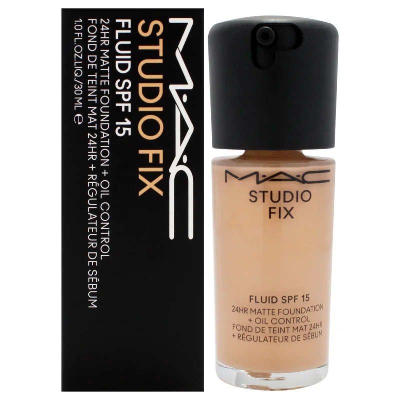 Studio Fix Fluid SPF 15 24Hr Matte Foundation Plus Oil Control - NC27 by MAC for Women - 1 oz Foundation