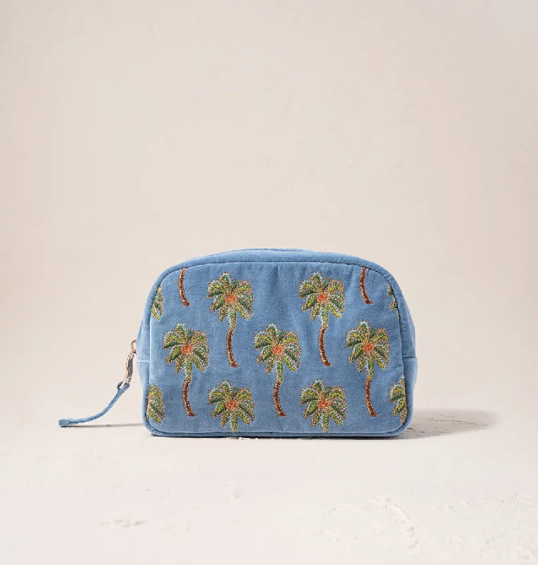 Sunset Palm Makeup Bag