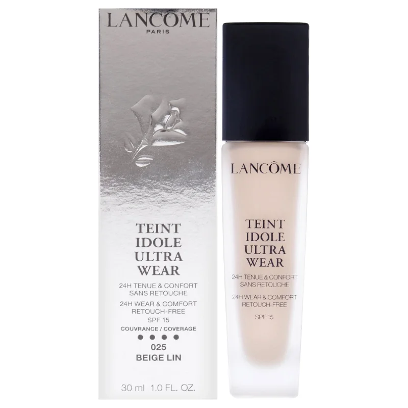 Teint Idole Ultra 24H Wear and Comfort Foundation SPF 15 - 025 Beige Lin by Lancome for Women - 1 oz Foundation