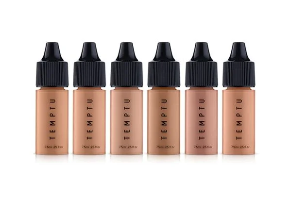 Temptu Perfect Canvas Hydra Lock Airbrush Foundation 6 pack Light/ Medium