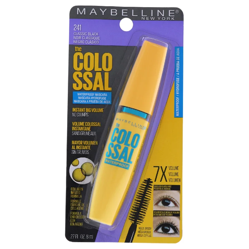 The Colossal Volum Express Waterproof Mascara - 241 Classic Black by Maybelline for Women - 0.27 oz Mascara