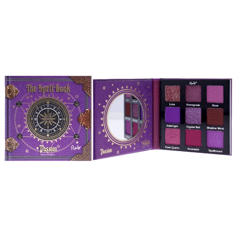 The Spell Book Palette - Passion by Rude Cosmetics for Women - 0.38 oz Eye Shadow