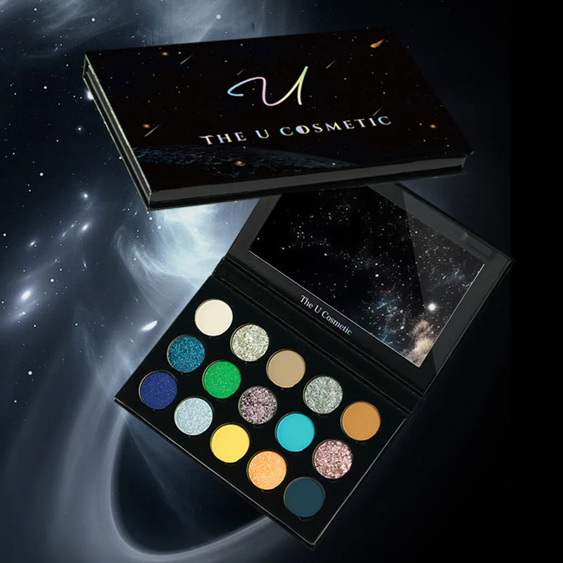 THE U COSMETICS Eye Of Universe 15 Color Chameleon Eyeshadow Palette T4081