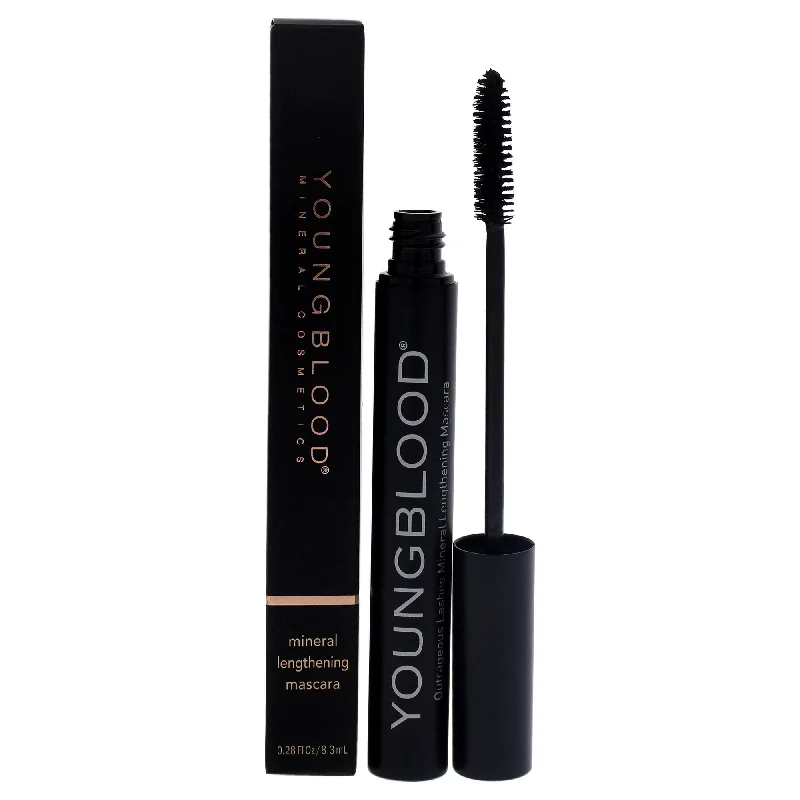 Youngblood Outrageous Lashes Mineral Lengthening Mascara - Blackout For Women 0.28 oz Mascara