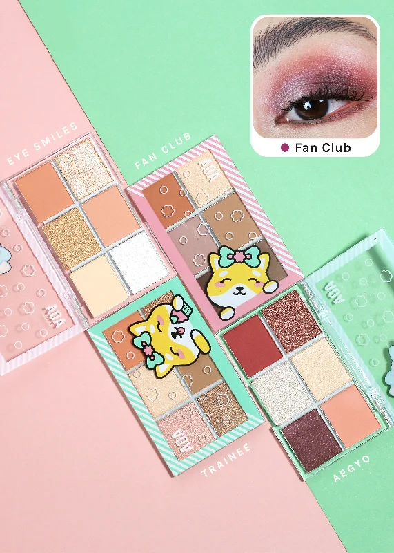 Yumi's Debut 6 Color Eyeshadow Palettes