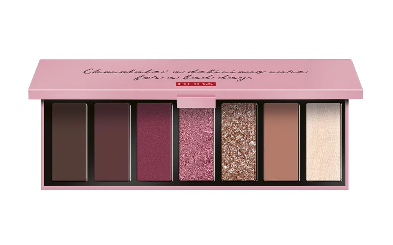 Zero Calorie Chocolate Eyeshadow Palette - 002 Ruby Chocolate by Pupa Milano for Women - 0.329 oz Eye