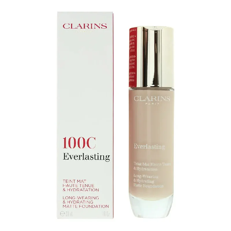 Clarins Everlasting Long-Wearing  Hydrating 100C Lily Foundation 30ml