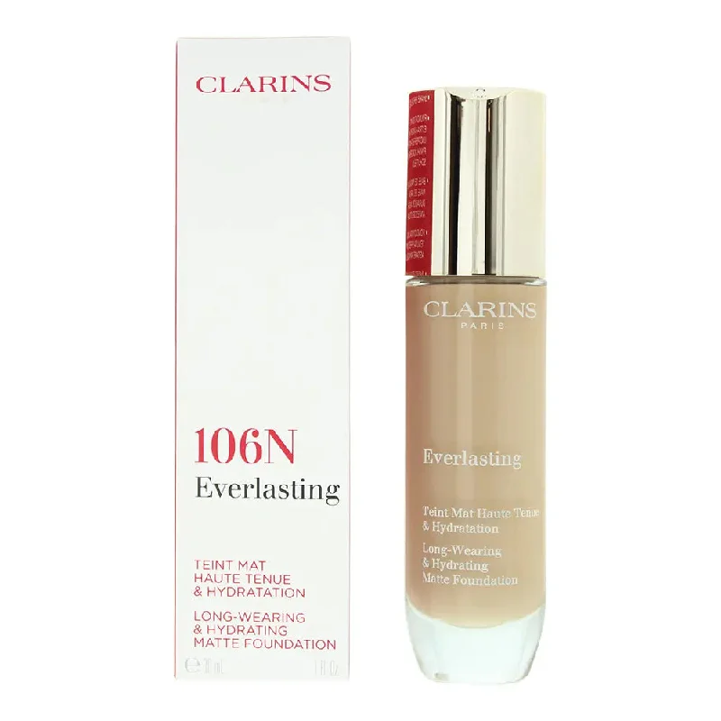 Clarins Everlasting Long-Wearing  Hydrating 106N Vanilla Foundation 30ml