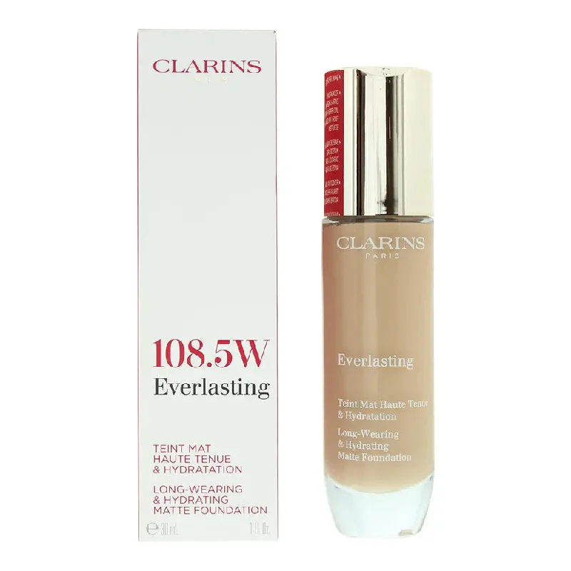 Clarins Everlasting Long-Wearing  Hydrating 108.5W Cashew Matte Foundation 30ml