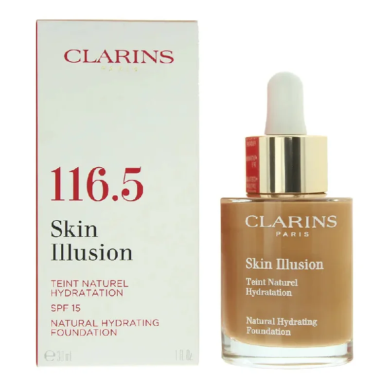 Clarins Skin Illusion Natural Hydrating Spf 15 116.5 Coffe  Foundation 30ml