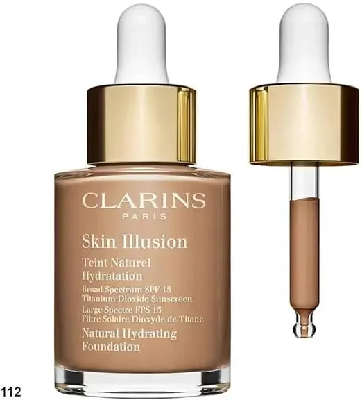 Clarins Skin Illusion Velvet Hydrating Mattifying Foundation 30ml 112C Amber