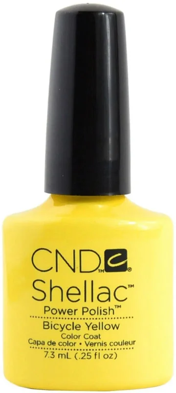 CND Shellac Power Polish Color Coat - Bicycle Yellow - 7.3ml