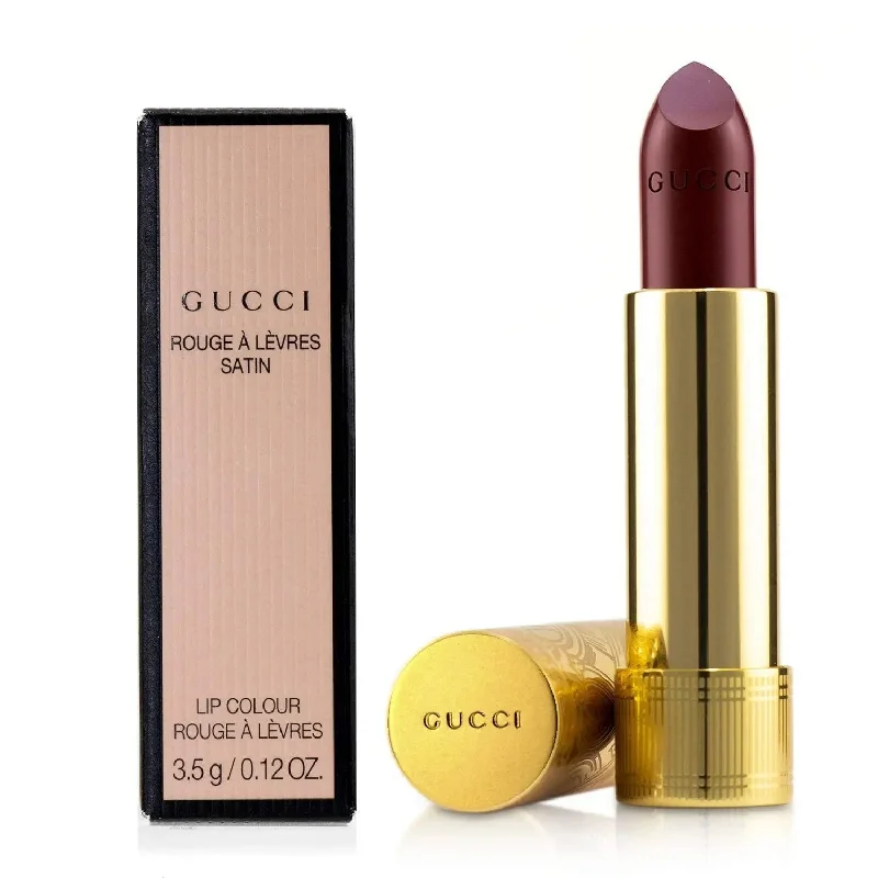 Gucci Rouge a Levres Satin Lip Colour 3.5g - 507 Ivy Dark Red Tester BLACK LID